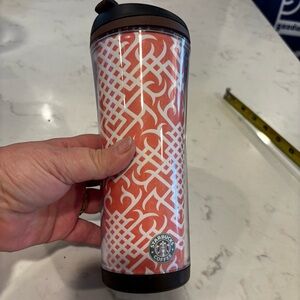 Starbucks Red and White Travel Mug